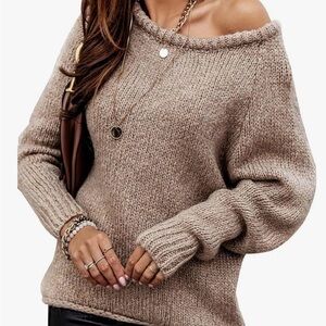 Cozy Tan Knit Sweater
